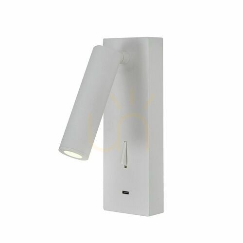 Sprawdź Kinkiet do czytania Mantra TARIFA III 8984 biały LED 3 W USB-C