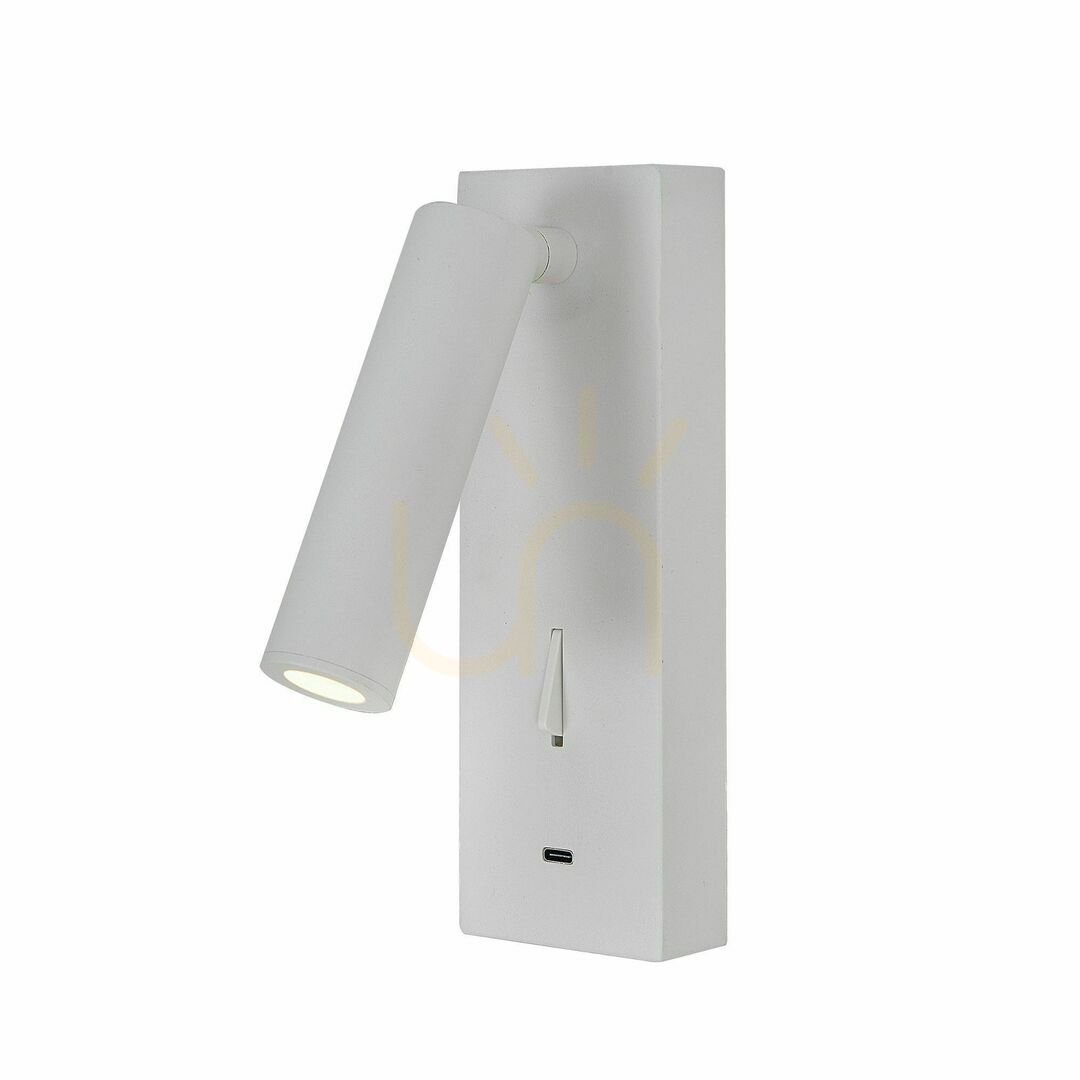 Sprawdź Kinkiet do czytania Mantra TARIFA III 8984 biały LED 3 W USB-C Kinkiet do czytania Mantra TARIFA III 8984 biały LED 3 W USB-C