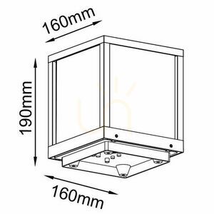 Lampa zewnętrzna stojąca Mantra UTAH 8929 biała E27 IP65 19 cm small 2