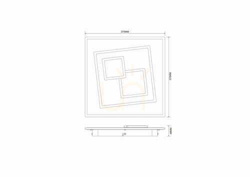 Sprawdź Plafon LED Zuma Line DUNK MS-3041S czarno-biały 37 cm