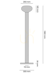 Lampa podłogowa Aldex FLO Ruby M szkło metal 7000A27_M small 1