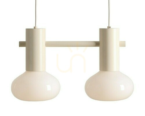 Sprawdź Lampa wisząca Aldex Flo 2 beżowa szklana 2x10W 7000H9_S
