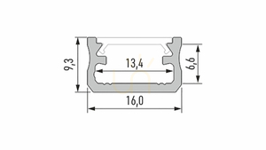 Profil aluminiowy LED LUMINES A, złoty RAL1923, 2,02 m small 1