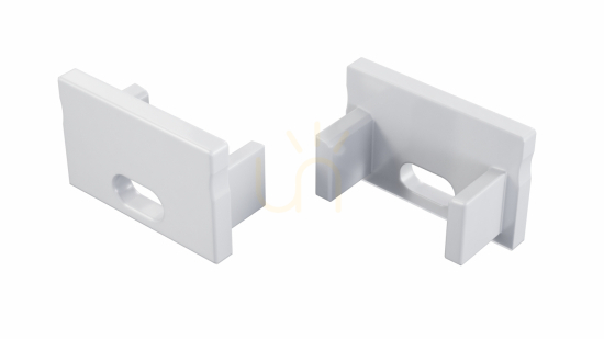 Sprawdź Aluminiowa zaślepka do profili LED Lumines FINO/NIPO/MITO, biała, z otworem Aluminiowa zaślepka do profili LED Lumines FINO/NIPO/MITO, biała, z otworem
