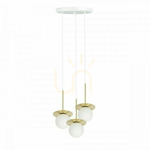 Sprawdź BORRA B 3P potrójna sufitowa lampa wisząca z mosiądzem UMMO