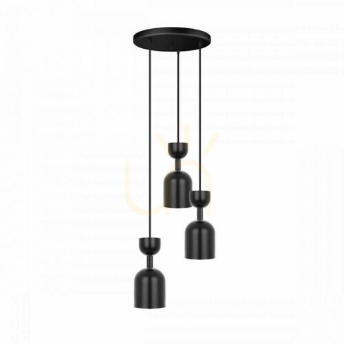Sprawdź SUPURU 3P czarna lampa wisząca, plafon UMMO
