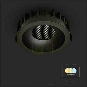 Oprawa V-TAC LED Downlight 18W BRIDGELUX CHIP CCT Czarna Raster Antyolśnieniowy Plaster Miodu VT-17018 1860lm small 7