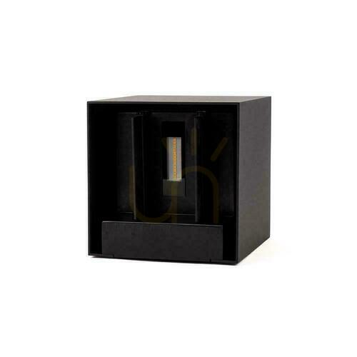 Sprawdź Oprawa Ścienna Solarna V-TAC 9W LED COB Czarna Kostka 15x15cm IP65 Czujnik Ruchu VT-409CCT 3000K-4000K-5000K 800lm