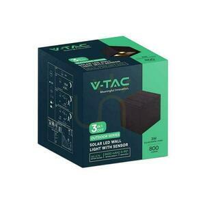Oprawa Ścienna Solarna V-TAC 9W LED COB Czarna Kostka 15x15cm IP65 Czujnik Ruchu VT-409CCT 3000K-4000K-5000K 800lm small 5