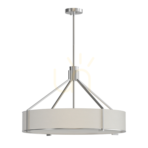 Sprawdź Lampa wisząca Doretto 6xE27 biały satynowy nikiel 70 cm Open Design Highlights