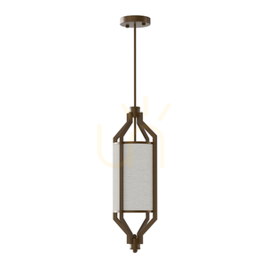 Lampa wisząca Zundo brązowa 20 cm metalowo-tkaninowa Open Design Highlights small 0