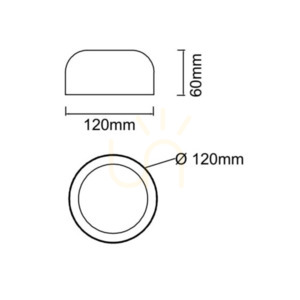 Plafon LED Cedrone Biały 12 cm 8W 3000K Open Design Highlights small 4