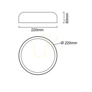 Plafon LED Cedrone Biały 22 cm 14W 3000K Open Design Highlights small 3