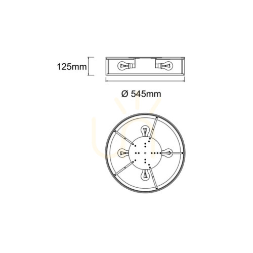 Sprawdź Plafon Zalindro 54 cm biały czarny metal szkło tkanina E27 Open Design Highlights
