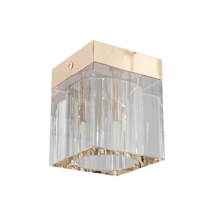 Plafon Cubo Transparentny Złoty Kryształ Open Design Highlights G9 IP20 small 0