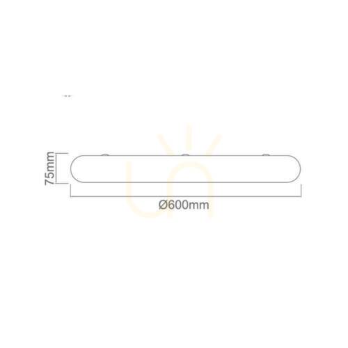 Sprawdź Plafon Piatto Toupe 60 cm LED 55W 3000K Biały Open Design Highlights