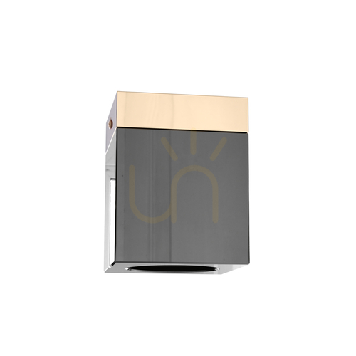 Sprawdź Lampa sufitowa Cubo Czarny Złoto GU10 Metal Open Design Highlights