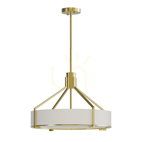 Sprawdź Lampa wisząca Doretto 4xE27 biały złoto satynowe Open Design Highlights