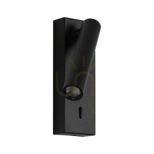 Kinkiet przyłóżkowy Italux Cali czarny LED 2,5 W 3000 K WL-21017-BL small 2
