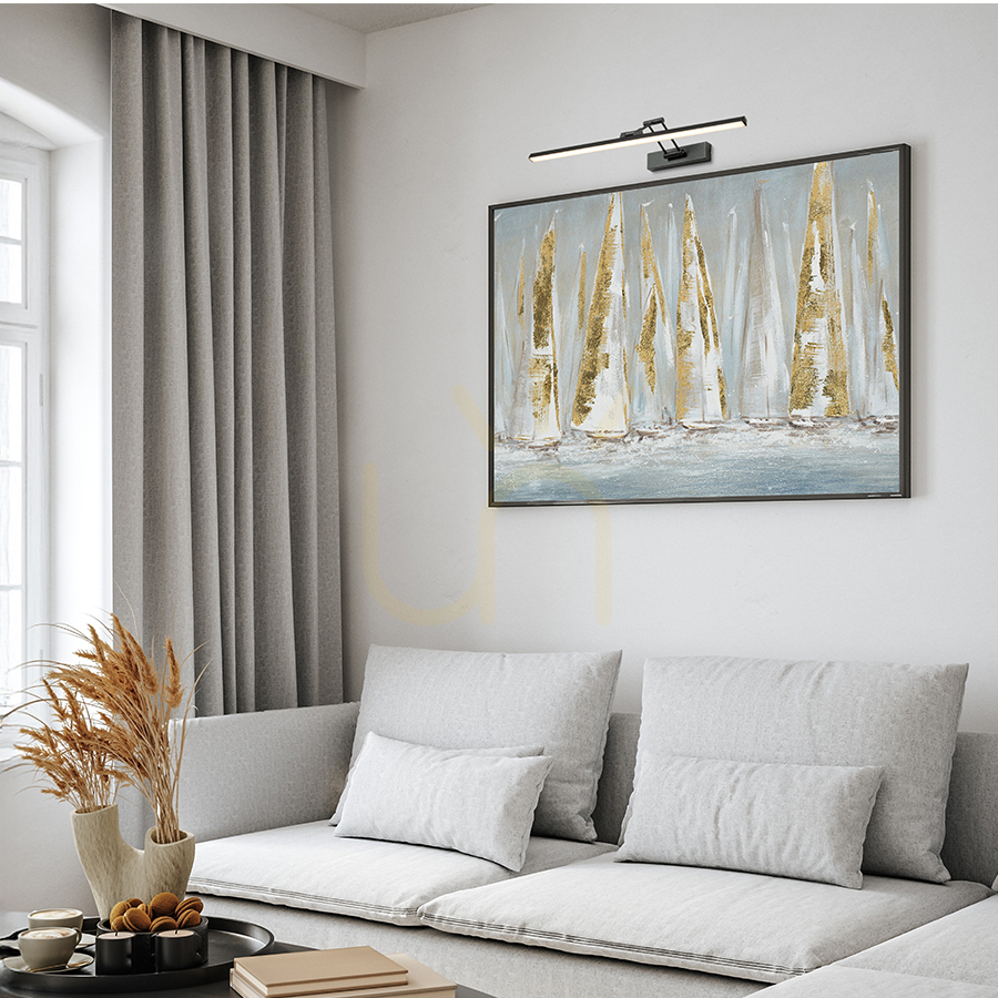 Wyświetl Kinkiet Rendl R14152 Frida Led Lampa ścienna, Nad Obraz Czarna Matowa Kinkiet Rendl R14152 Frida Led Lampa ścienna, Nad Obraz Czarna Matowa