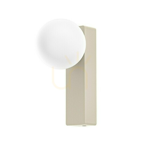 Sprawdź Kinkiet Boletta Toupe IP44 Biały Opal Metal Szkło Open Design Highlights