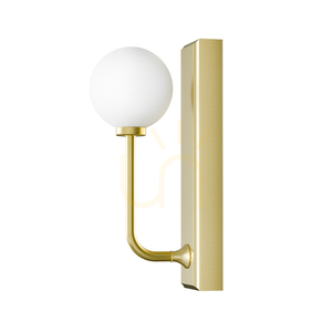 Kinkiet Ero Biały Opal Złoto Satynowe IP44 Open Design Highlights small 1
