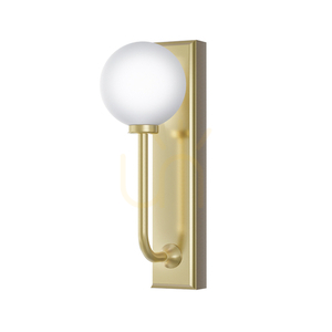 Kinkiet Ero Biały Opal Złoto Satynowe IP44 Open Design Highlights small 2
