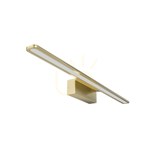 Sprawdź Kinkiet Luce Open Design Highlights biały złoto satynowe LED IP44 3000K 615 mm