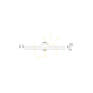Kinkiet Luce Biały Chrom 91,5 cm LED 12W IP44 Open Design Highlights small 3