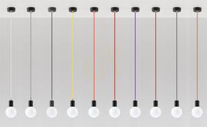 Pomarańczowa lampa wisząca Sollux EDISON SL.0154 1×E27 LED maks. 15 W small 3