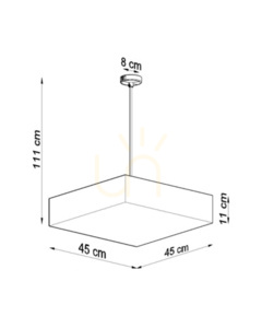 Lampa wisząca HORUS 45 BIAŁA Sollux small 3