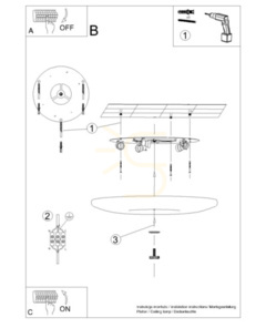 Plafon FUSION 630 Sollux small 4