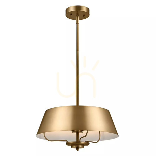 Sprawdź Lampa wisząca / półplafon Kichler Luella 3×E14, szczotkowany naturalny mosiądz KL-LUELLA-3P-BNB