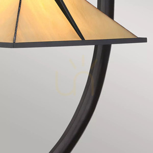 Lampa stołowa Pomeroy - 1 źródło światła - Western brąz Elstead small 2