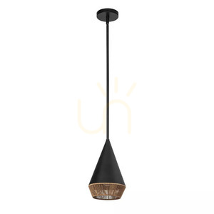 Mała lampa wisząca Daphne - 1 źródło światła - Matowa czerń Elstead 3 Mała lampa wisząca Daphne - 1 źródło światła - Matowa czerń Elstead small 3