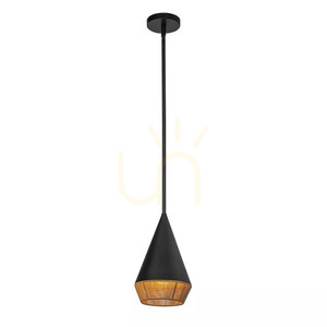 Mała lampa wisząca Daphne - 1 źródło światła - Matowa czerń Elstead 0 Mała lampa wisząca Daphne - 1 źródło światła - Matowa czerń Elstead small 0