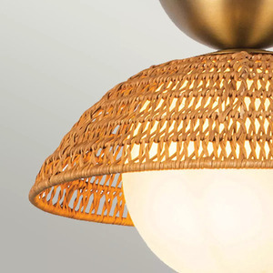 Lampa wisząca Perth - 1 źródło światła - Szczotkowane złoto Elstead small 3
