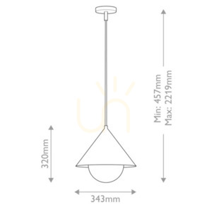 Lampa wisząca Alora Mood Remyck ALM-REMYCK-P-GD szczotkowane złoto E27 small 3