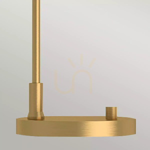 Lampa stołowa Remyck - 1 źródło światła - Szczotkowane złoto Elstead small 1
