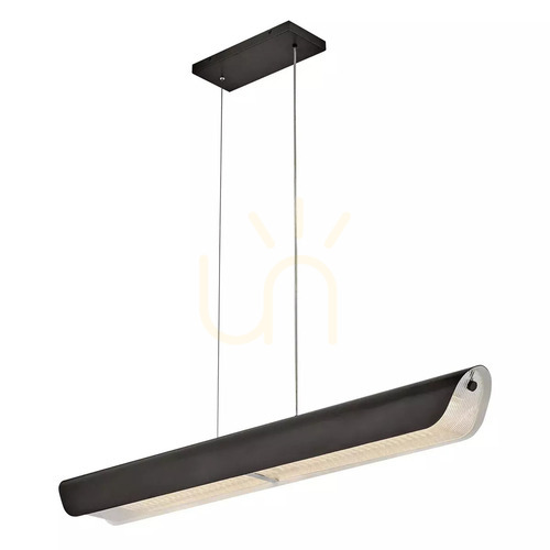 Sprawdź Lampa wisząca liniowa Elstead ARCO HK-ARCO-LED-LP-117-BX LED 43W 2150lm 3000K, czerń oksydowana, 117 cm