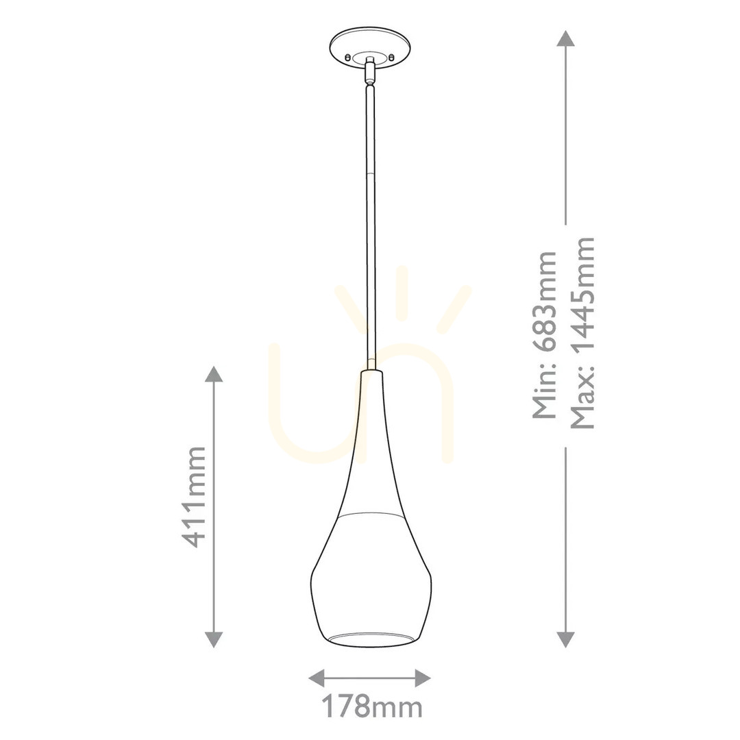Obejrzyj Lampa wisząca Deela - 1 źródło światła - Czarny Elstead Lampa wisząca Deela - 1 źródło światła - Czarny Elstead