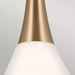 Lampa wisząca Deela - 1 źródło światła - Szampański brąz Elstead small 3