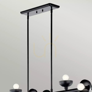 Lampa wyspowa Palta - 10 źródeł światła - Satynowa czerń Elstead 1 Lampa wyspowa Palta - 10 źródeł światła - Satynowa czerń Elstead small 1