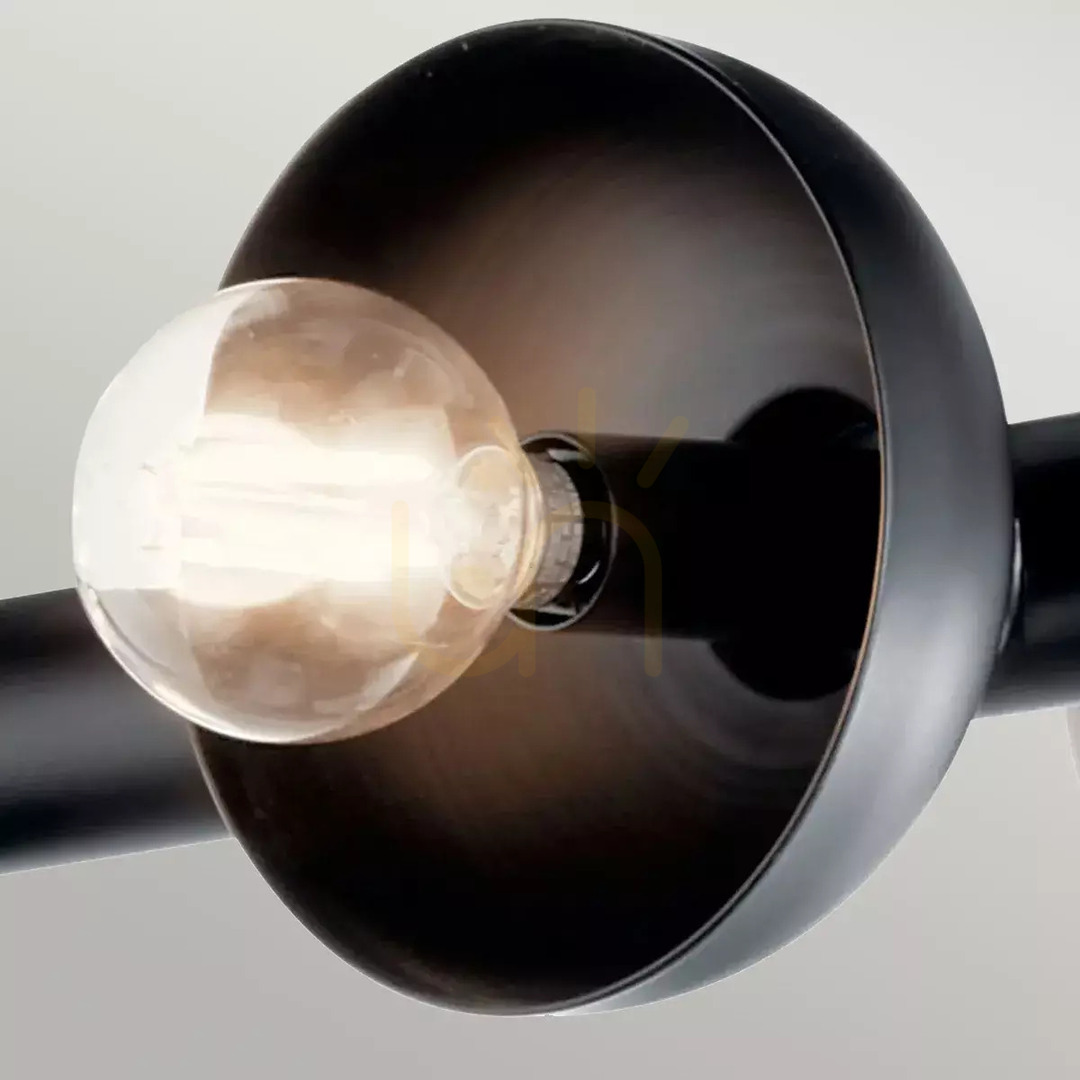 Wyświetl Lampa wyspowa Palta - 10 źródeł światła - Satynowa czerń Elstead Lampa wyspowa Palta - 10 źródeł światła - Satynowa czerń Elstead