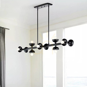 Lampa wyspowa Palta - 10 źródeł światła - Satynowa czerń Elstead 5 Lampa wyspowa Palta - 10 źródeł światła - Satynowa czerń Elstead small 5
