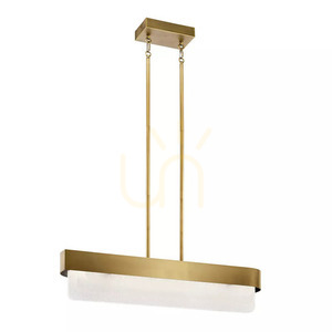 Lampa wyspowa LED Serene 92,5 cm - Naturalny mosiądz Elstead small 0