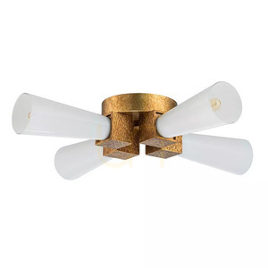 Lampa wisząca Kristy - 4 źródła światła - Przecierane złoto Elstead small 6