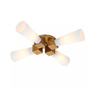 Lampa wisząca Kristy - 4 źródła światła - Przecierane złoto Elstead small 0