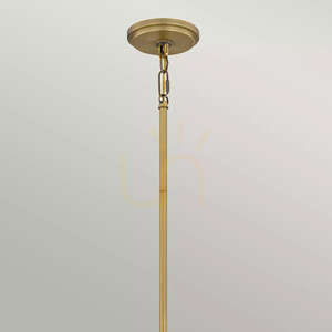 Lampa wisząca Brecken - 2 źródła światła - Postarzany mosiądz Elstead small 2