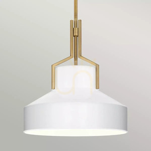 Lampa wisząca Brecken - 2 źródła światła - Postarzany mosiądz Elstead small 3